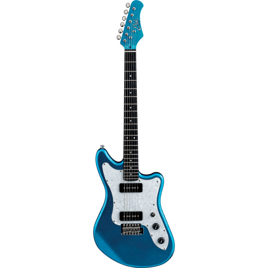 EKO Camaro VR 90 Electric Guitar | Blue Sparkle Finish | P90 Pickups | Tremolo