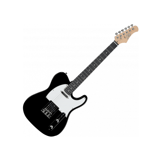 EKO VT380 Black Starter Telecaster Type Electric Guitar | Gloss Finish, Suitable For Beginners