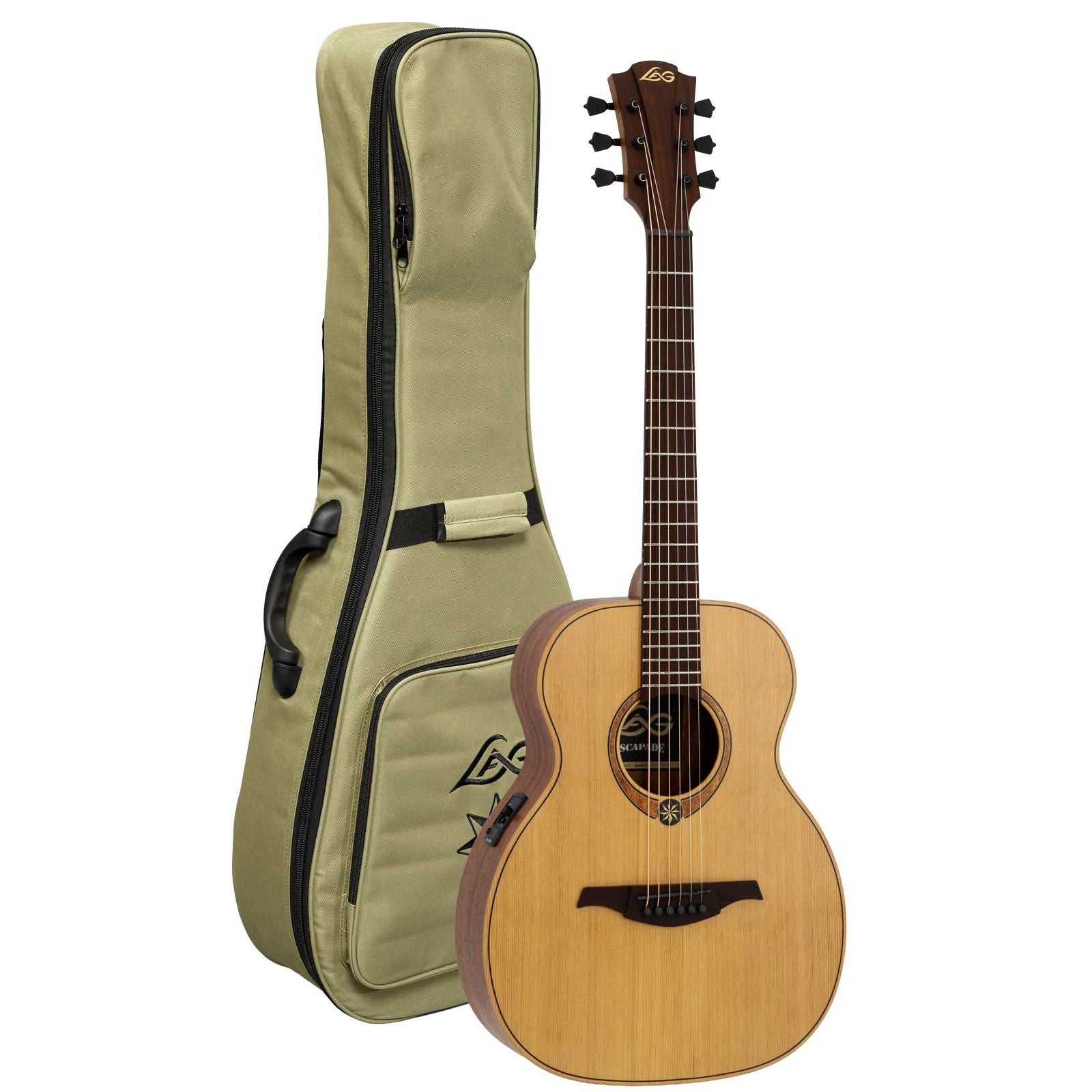 Lag Escapade RCE Electro Acoustic Guitar | Red Cedar | Soft Case Included