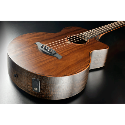 Lag Sauvage-BCE Jumbo Electro Acoustic Bass Guitar with Cutaway | Includes a Soft Case