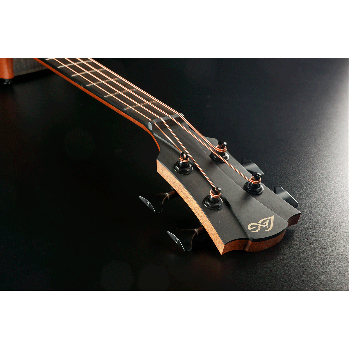 Lag Sauvage-BCE Jumbo Electro Acoustic Bass Guitar with Cutaway | Includes a Soft Case