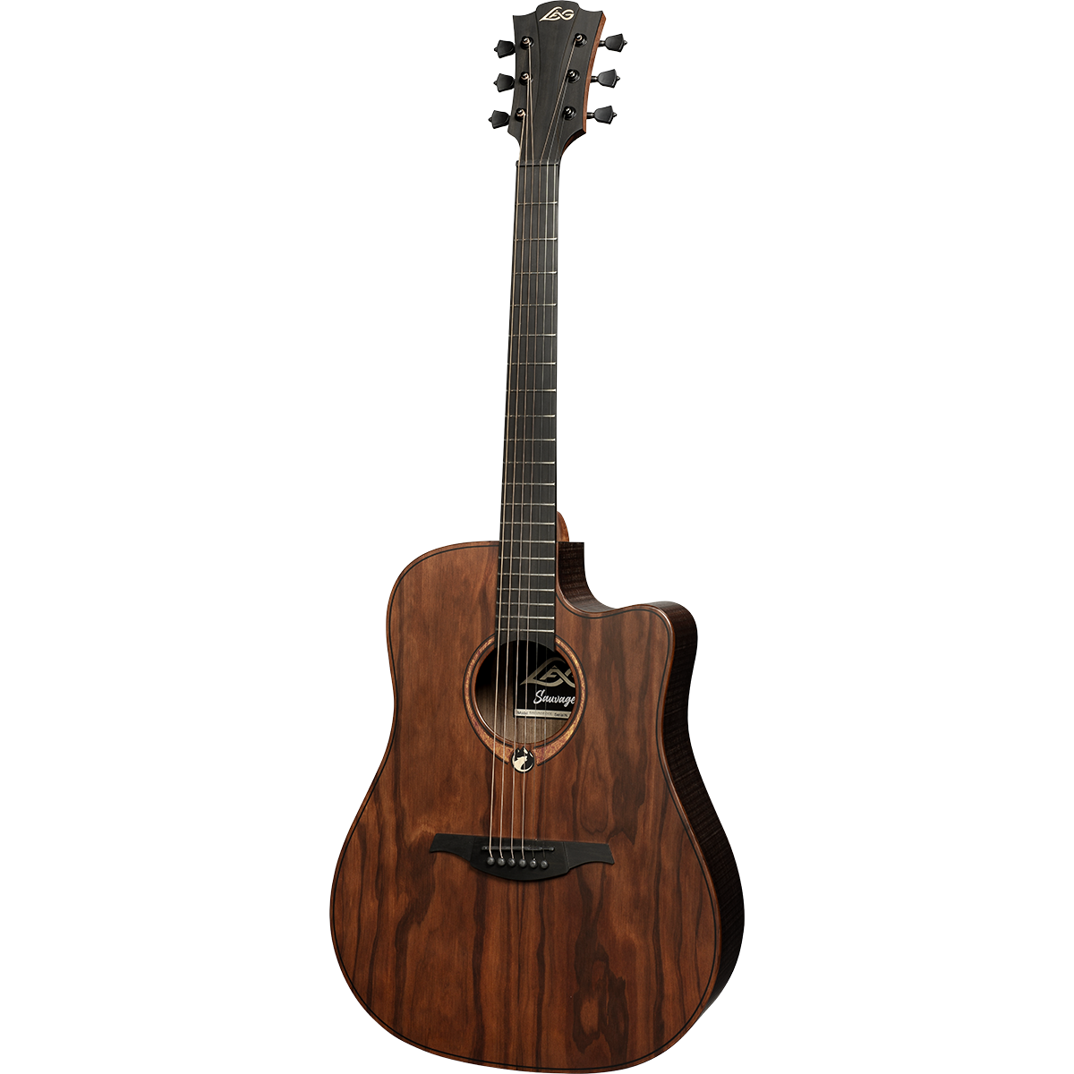 Lâg Sauvage-DCE Dreadnought Cutaway Electro Acoustic Guitar | Includes Case and Cable | GLA SAUVAGE-DCE