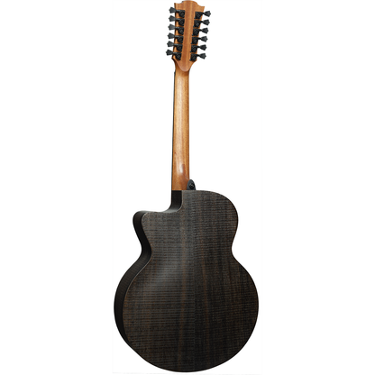 Jumbo 12 Strings Cutaway Electro Acoustic Guitar Sauvage by Lâg | Includes Case and Cable | GLA SAUVAGE-J12CE