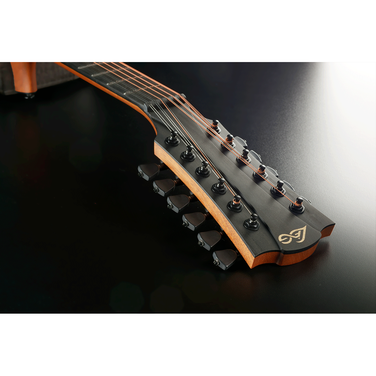 Jumbo 12 Strings Cutaway Electro Acoustic Guitar Sauvage by Lâg | Includes Case and Cable | GLA SAUVAGE-J12CE