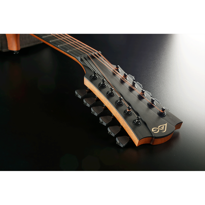 Jumbo 12 Strings Cutaway Electro Acoustic Guitar Sauvage by Lâg | Includes Case and Cable | GLA SAUVAGE-J12CE
