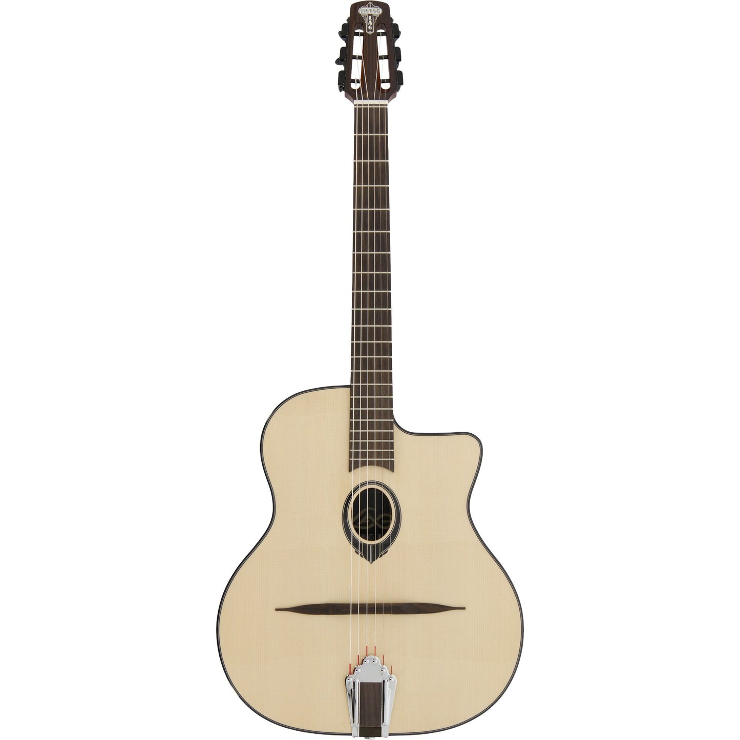 Lag Swing SL200 Acoustic Gypsy Jazz Guitar | Solid Spruce Top | Included Gig Bag