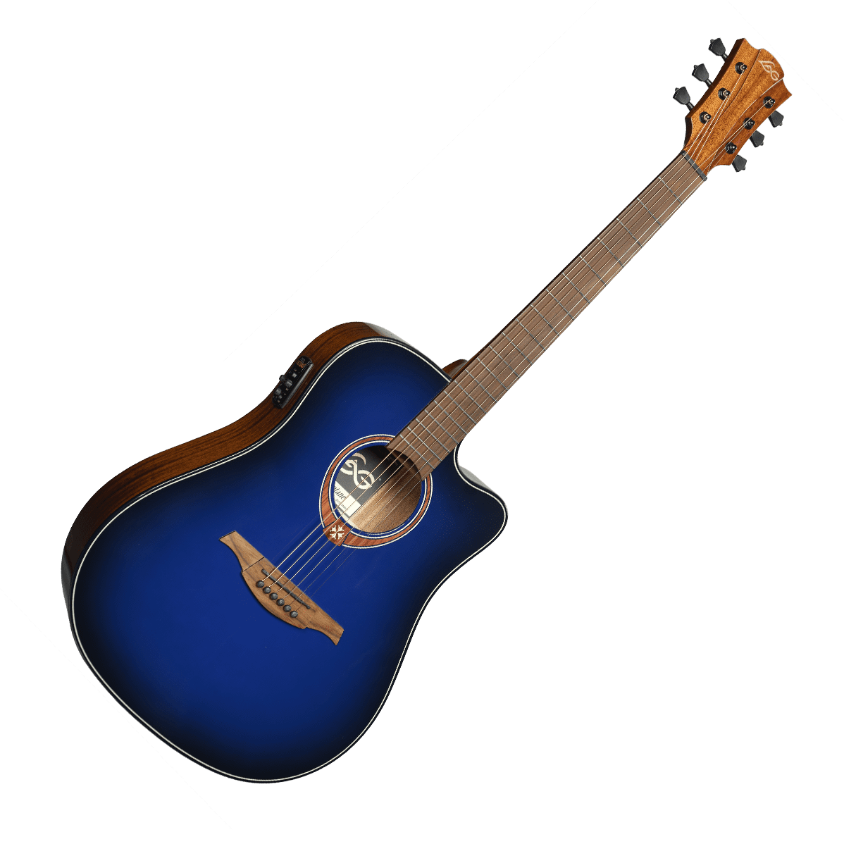 Lag Tramontane Special Edition Electro-Acoustic Dreadnought Guitar with Cutaway | Blue