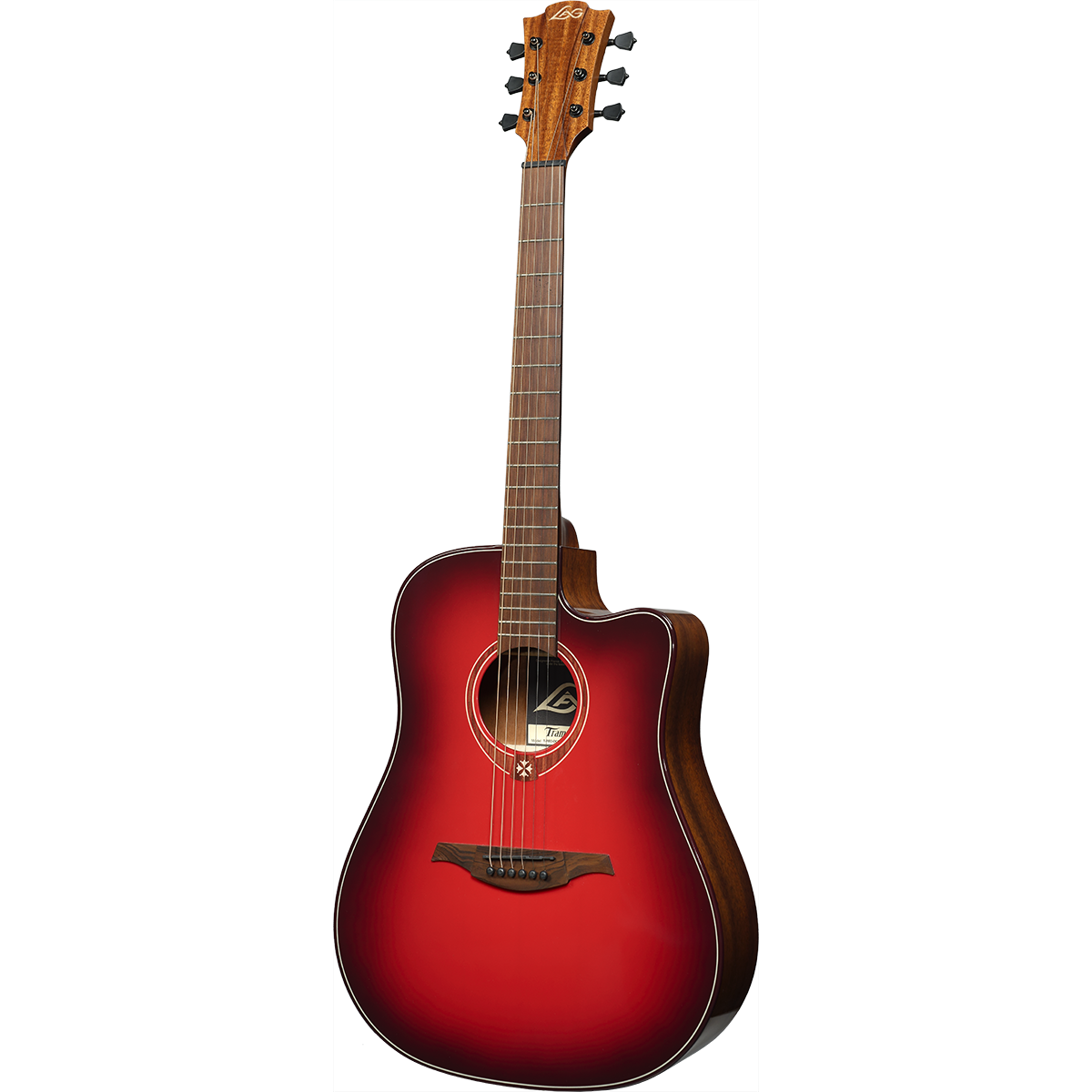 Lag Tramontane Special Edition Electro-Acoustic Dreadnought Guitar with Cutaway | Red