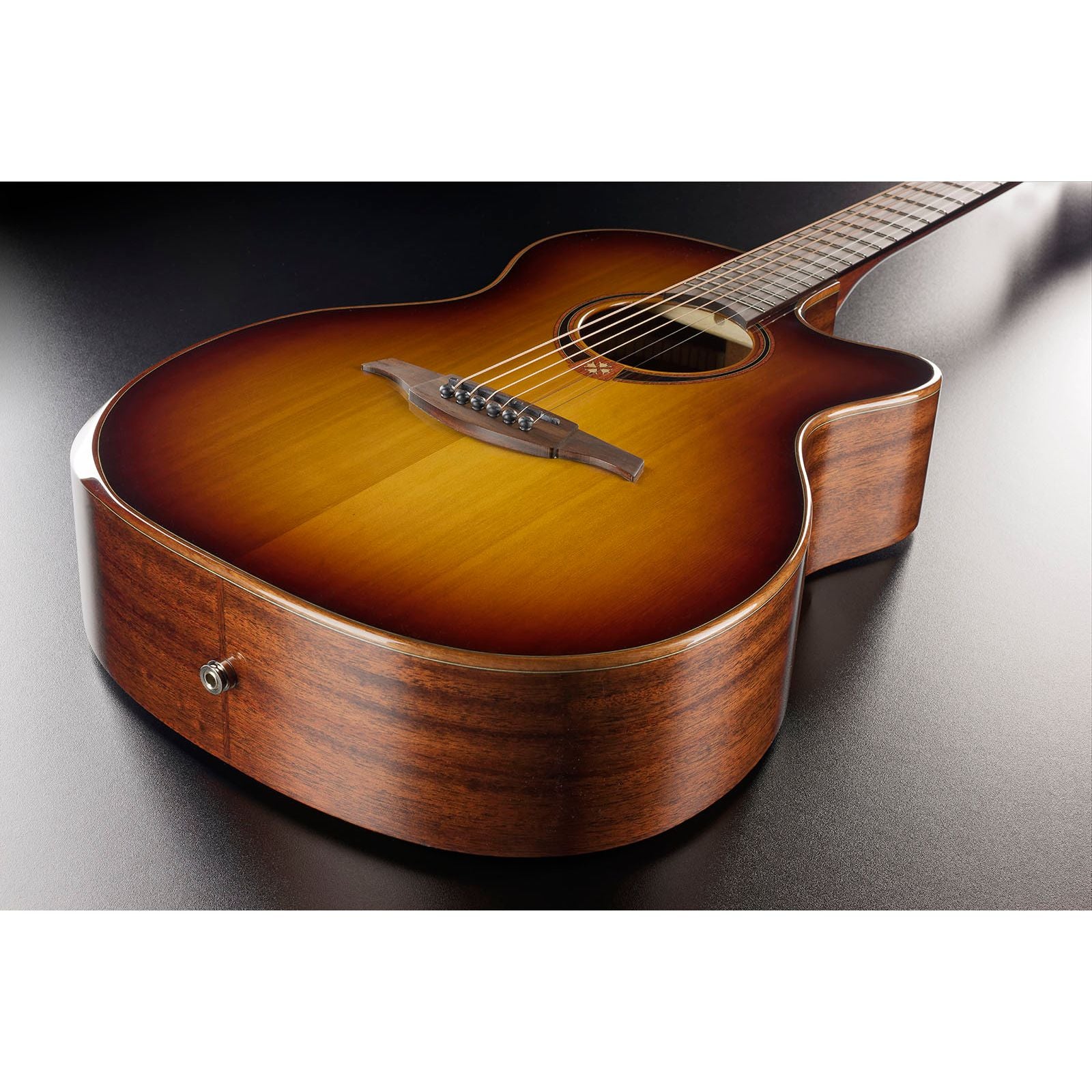Lag Tramontane 118ABCE Electro-Acoustic Auditorium Guitar | Bevel Cutaway | Brown Shadow Finish | Special Edition