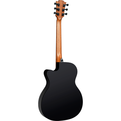 Auditorium Slim Cutaway Black Electro Acoustic Guitar Tramontane by Lâg | T118ASCE-BLK