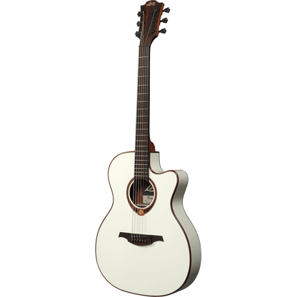 Auditorium Slim Cutaway Ivory Electro Acoustic Guitar Tramontane by Lâg | T118ASCE-IVO