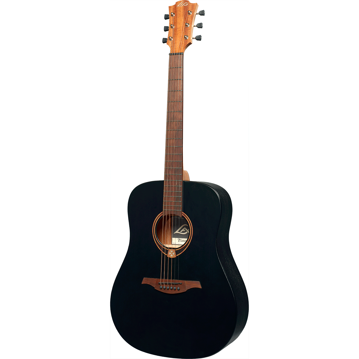 Steel Strings Acoustic Guitar Tramontane 70 by Lâg | T70D-BLS Dreadnought | Black