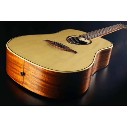 Steel Strings Dreadnought Acoustic Guitar Tramontane 88 by Lag | Natural Finish