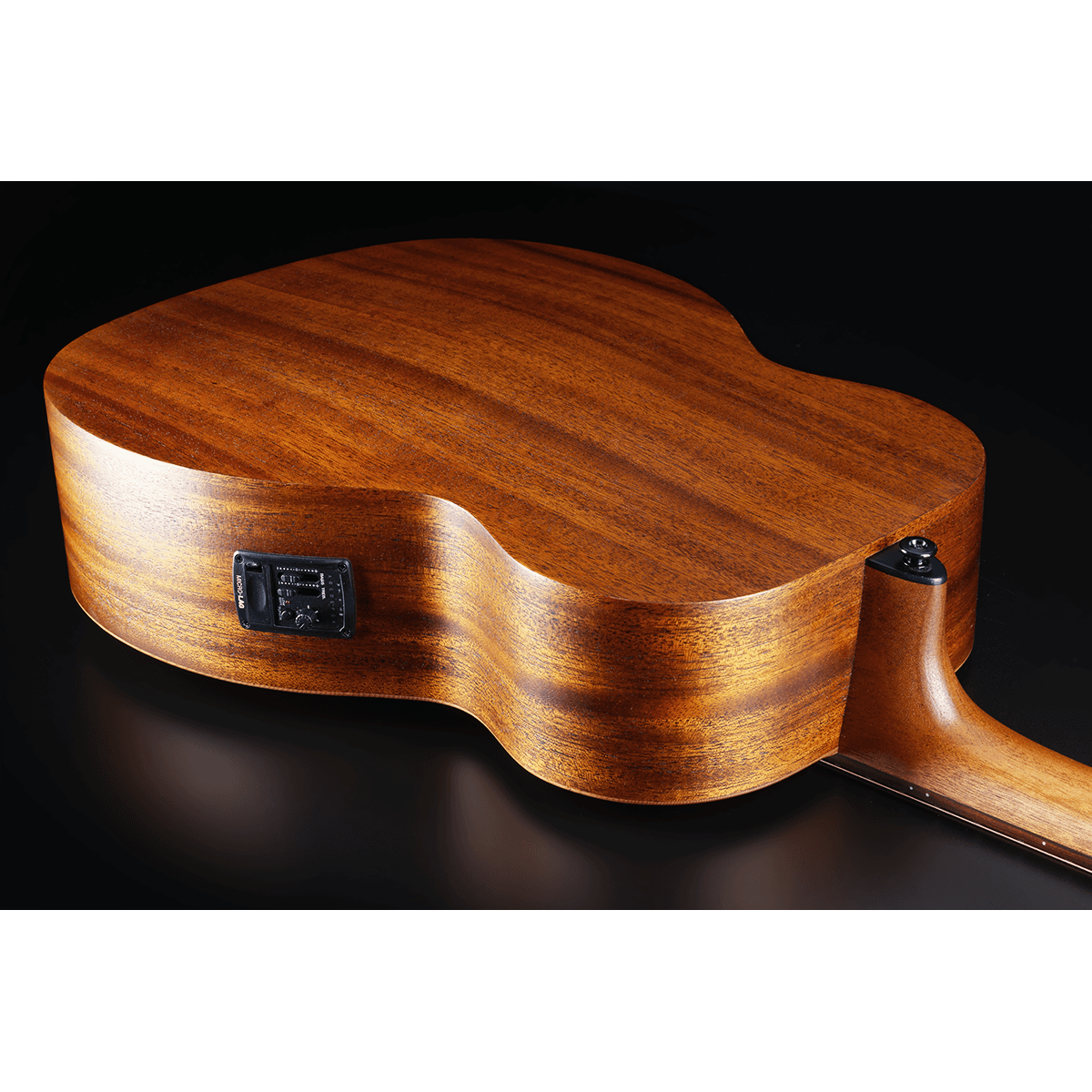 Tramontane Travel Red Cedar Electro Acoustic Guitar by Lâg | includes Case and Cable | Graphite Nut and Saddle | Built In Pre-Amp with Tuner