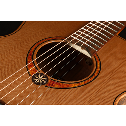 ​Sauvage Travel Acoustic Guitar by Lâg | Includes Case | GLA TRAVEL-RCS | Solid Red Cedar