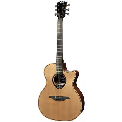 Auditorium Cutaway Electro Acoustic Smart Guitar BlueWave 2 by Lâg | Includes Case and Cable | GLH TBW2ACE