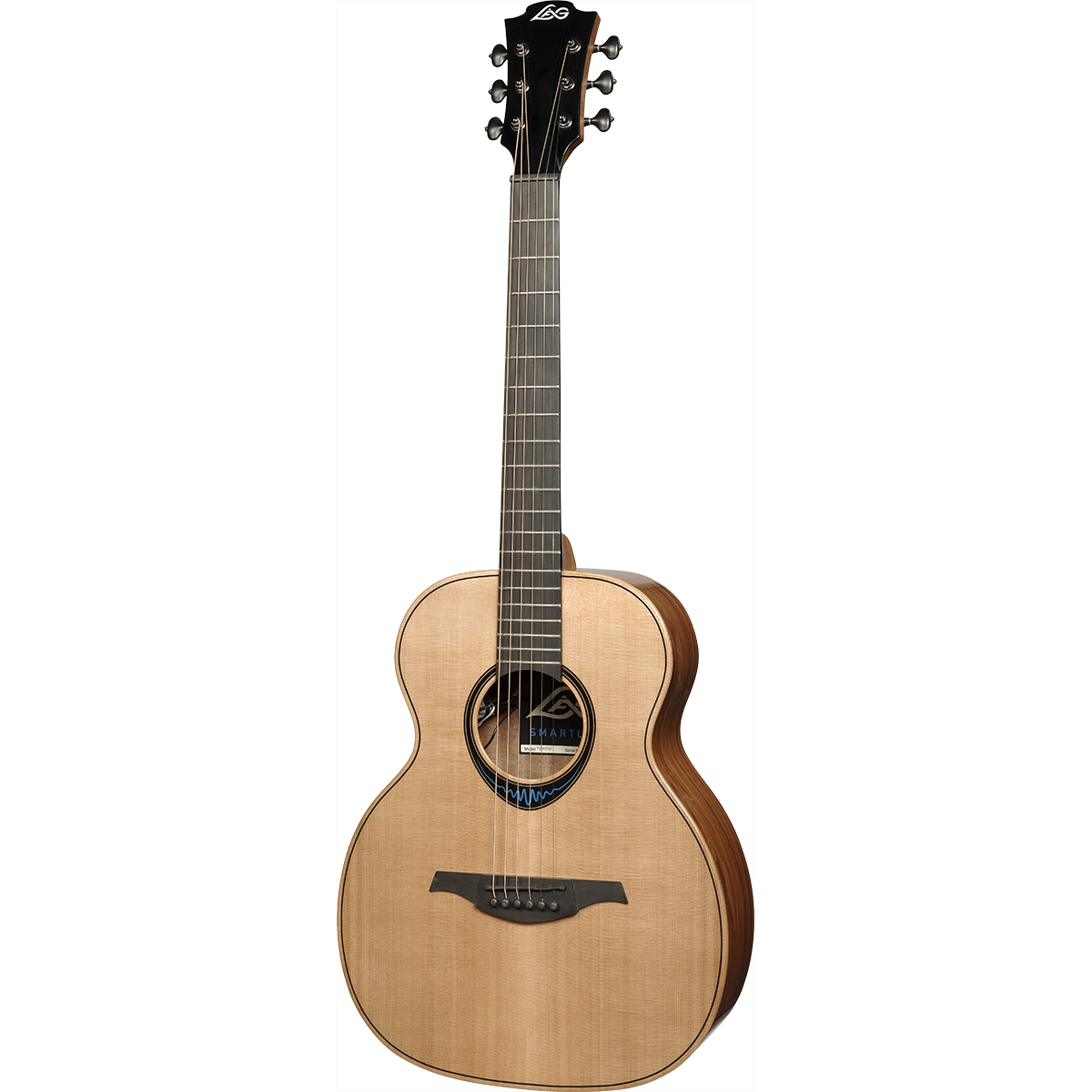 Travel Electro Acoustic Smart Guitar BlueWave 2 by Lâg | Includes Case and Cable | GLH TBW2TE