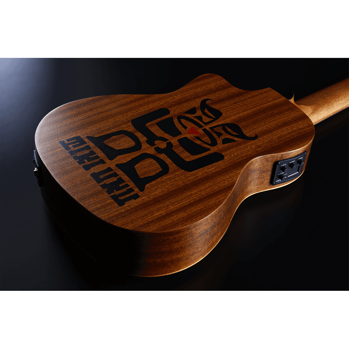 Lag TKB150FCE Electro-Acoustic Bass Ukulele | Mahogany Back and Sides | Included Gig Bag