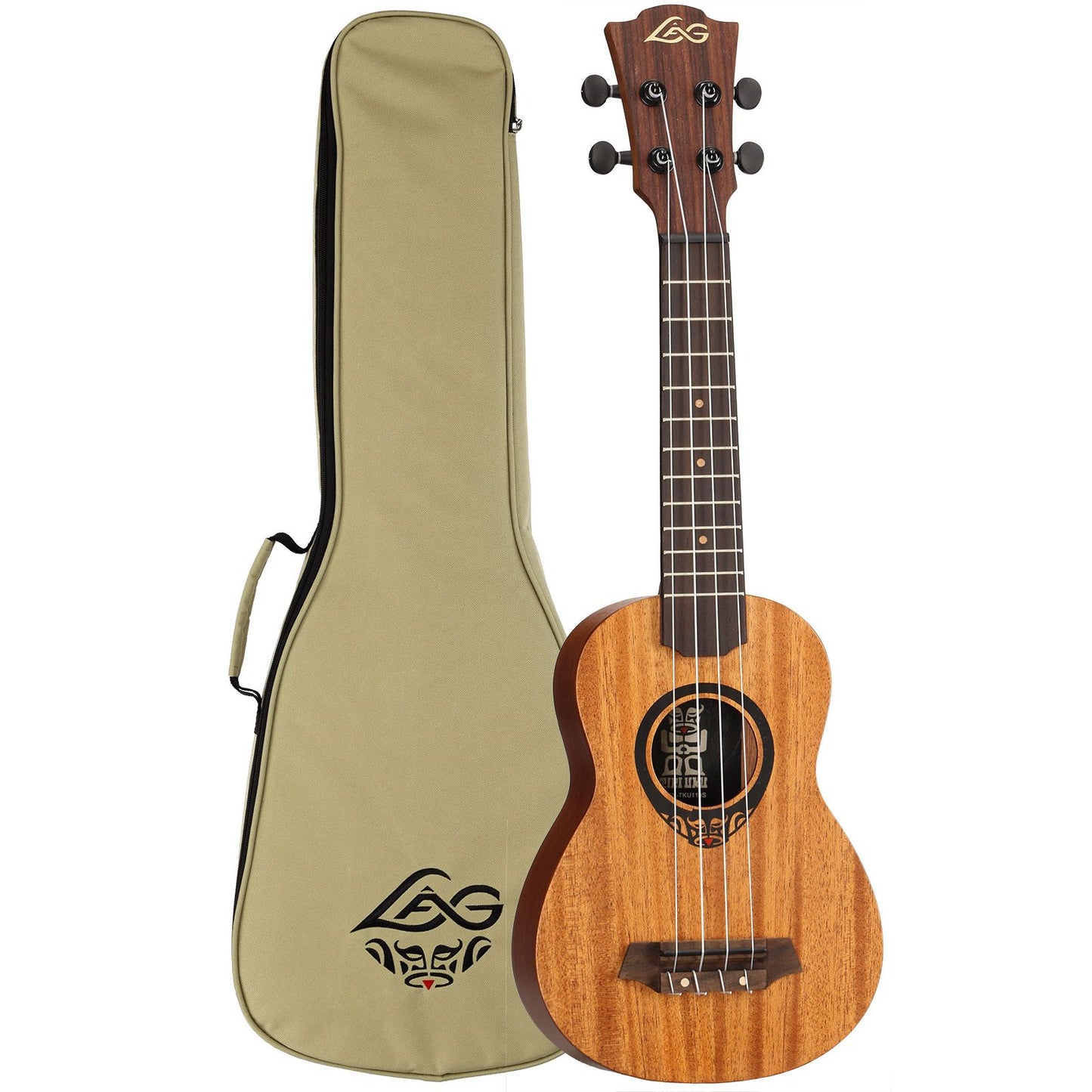 Lag TKU110S Soprano Arched Back Ukulele | Included Gig Bag
