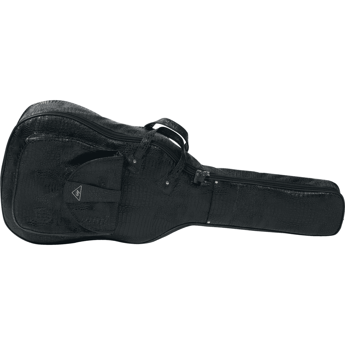 Lâg 70 Croco Acoustic Guitar Gigbag | HLG 70D-A, Suitable for Dreadnought and Auditorium Guitars, Black Eco-Leather