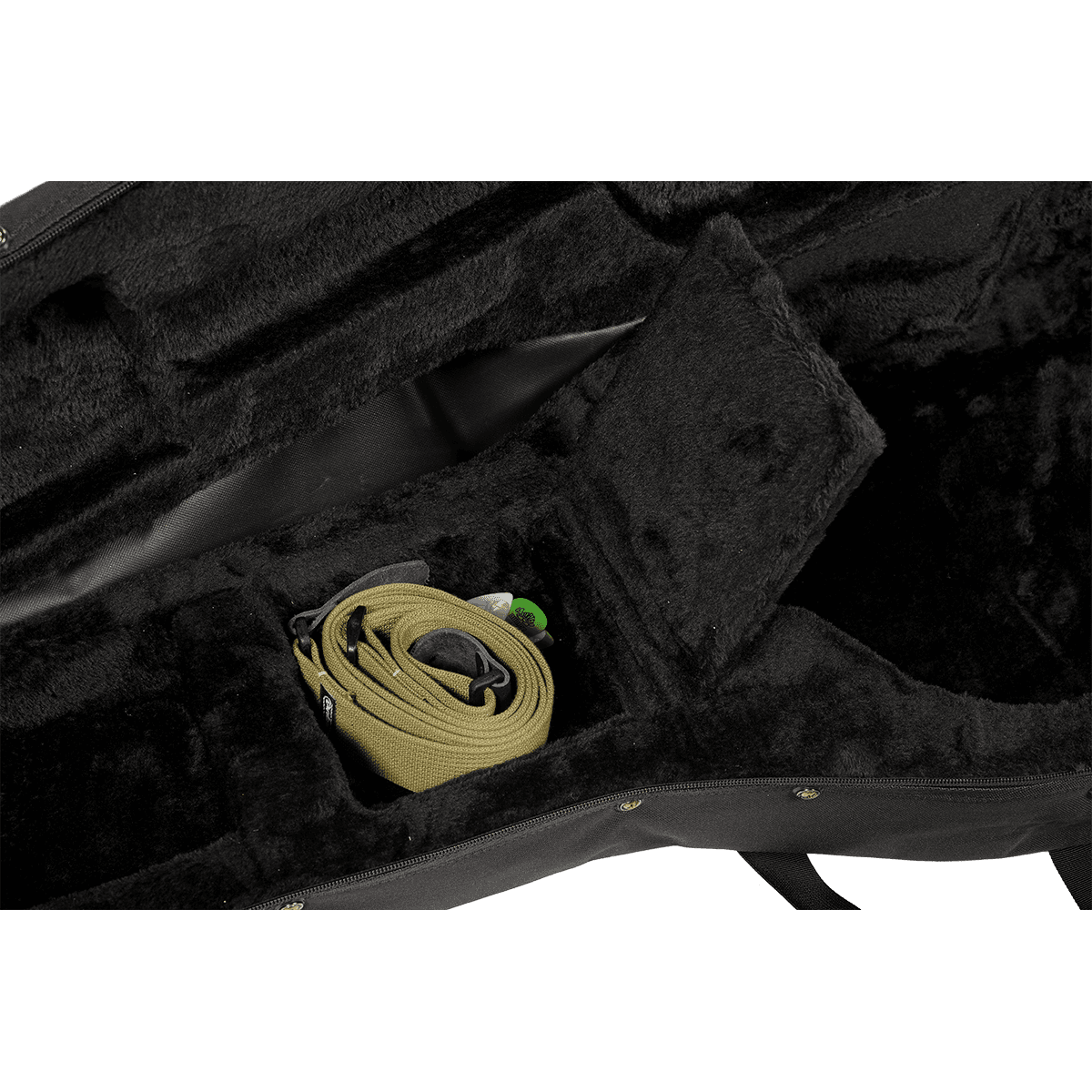 Tobago HTO ESC-N Classical Guitar Lightweight Soft Case | High Density Shaped Foam Interior with Velvet, Black