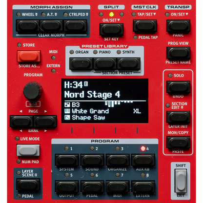 Nord Stage 4 88 | Stage Pianos with 88-Key Triple Sensor Fully Weighted Keyboard with Aftertouch