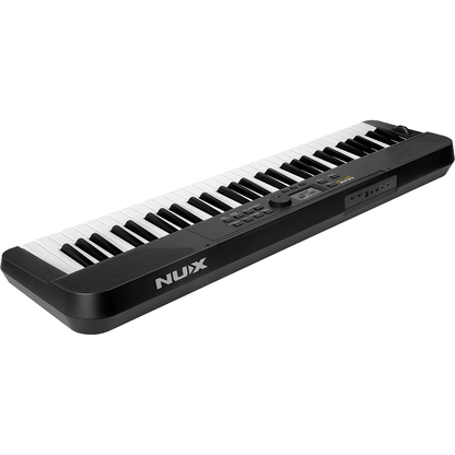 NUX NEK-100 61-Key Digital Piano | Semi-Weighted Keyboard | with Included Bluetooth Module | Black