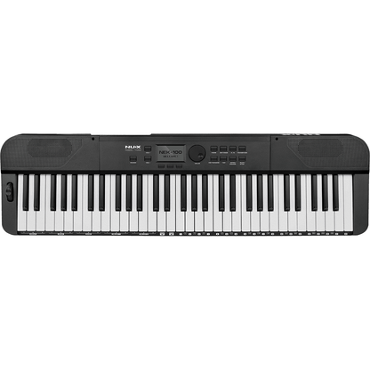 NUX NEK-100 61-Key Digital Piano | Semi-Weighted Keyboard | with Included Bluetooth Module | Black