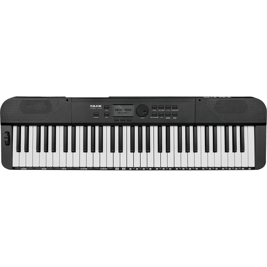 NUX NEK-100 61-Key Digital Piano | Semi-Weighted Keyboard | with Included Bluetooth Module | Black
