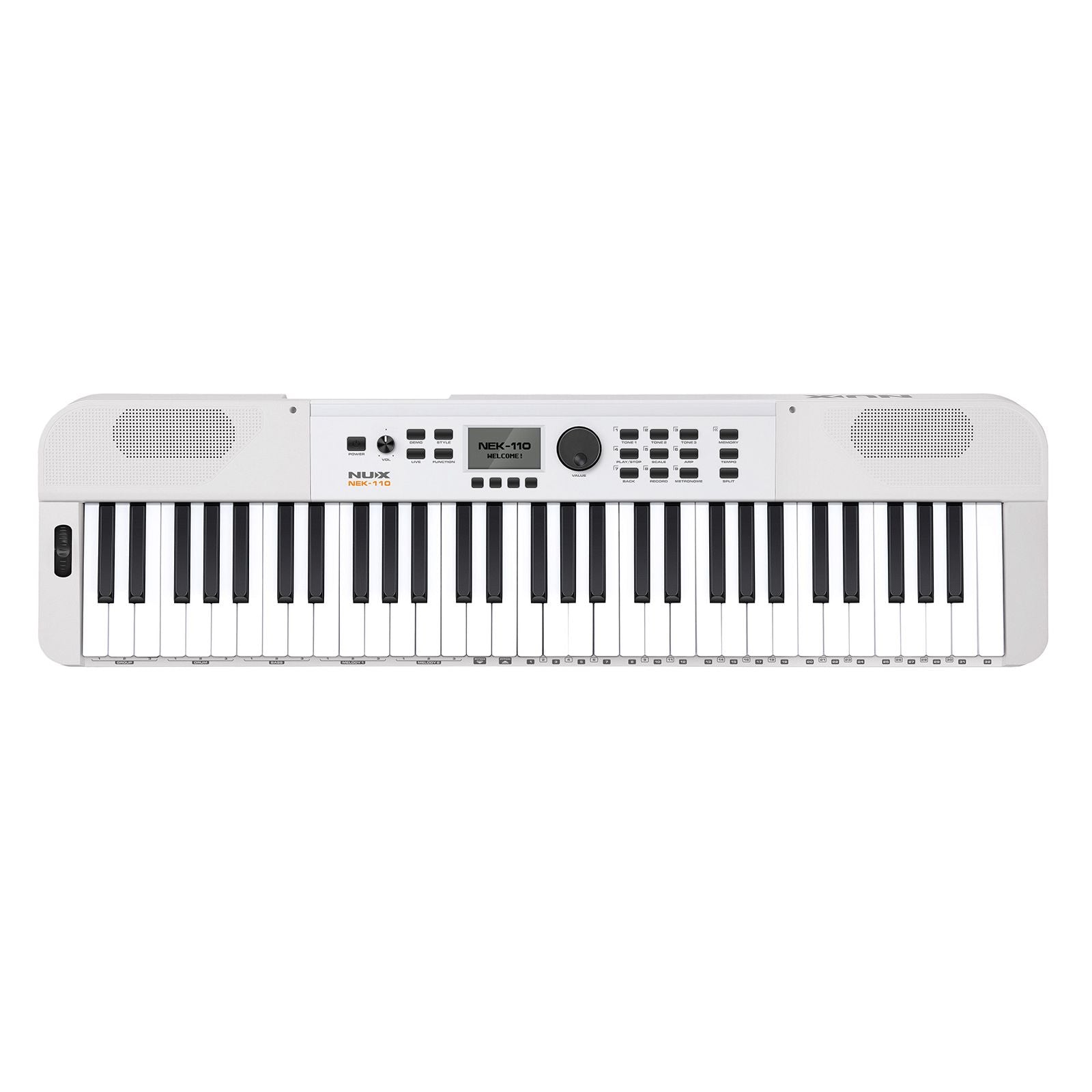 NUX NEK-110 61-Key Digital Piano | 700 Built-In Sounds | Bluetooth | White