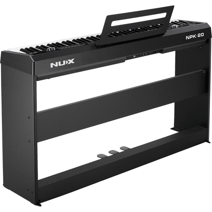 NUX NPK-20 Digital Piano | 88-Key Heavy Touch Keyboard | with Bluetooth | Black