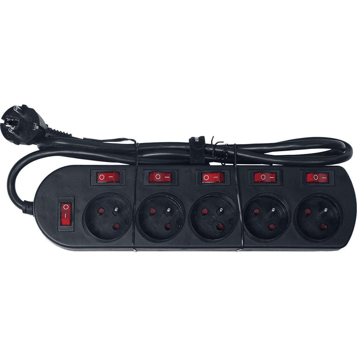 5 Outlet Power Extension Cord with Switches by Algam Lighting | MULTI-55S