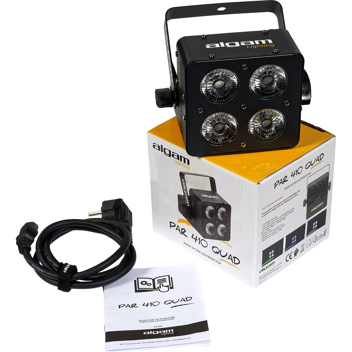Algam Lighting Par 410 Quad Stage Projector | 4 x 10w RGBW LED