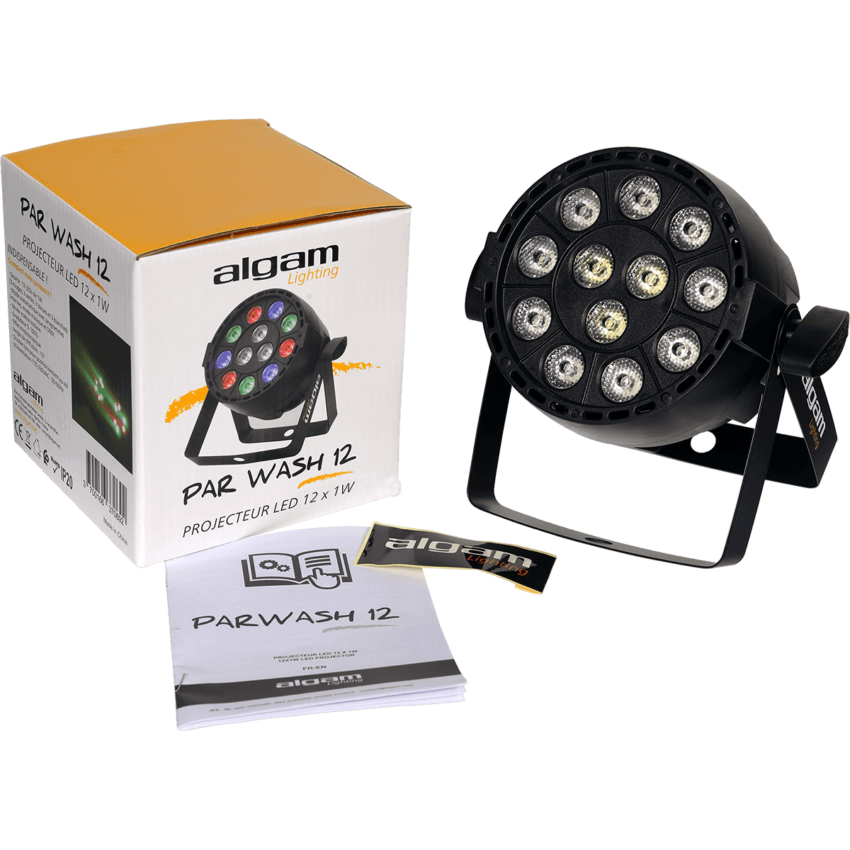 Algam Lighting PAR WASH 12 Projector | DMX Control or Automatic Music Response Mode | LAL PARWASH12