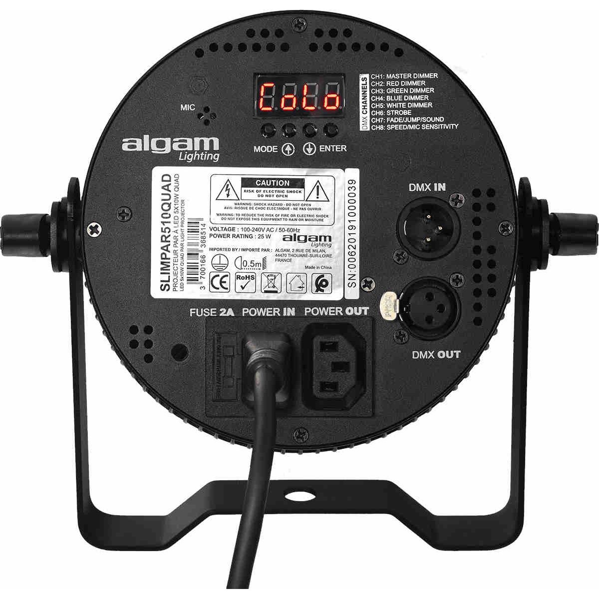 5 LED 10W Projector by Algam Lighting | SLIMPAR-510-QUAD