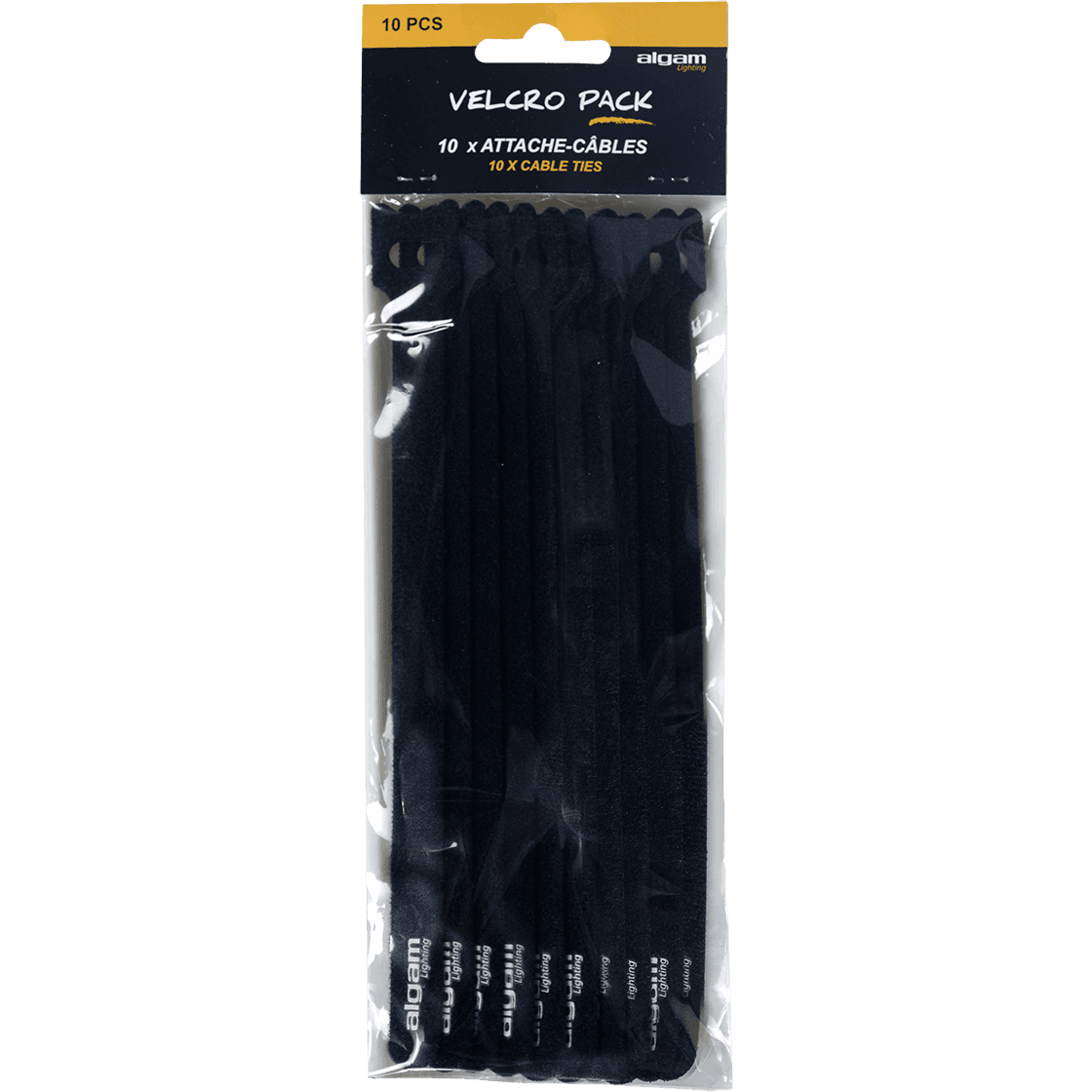 Algam Lighting | Velcro Cable Ties | Pack of 10 | LAL VELCRO-PACK10