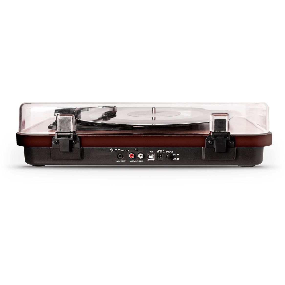 ION Audio Max LP Dark Wood - Vinyl Record Player with Built In Speakers in Dark Wood Finish