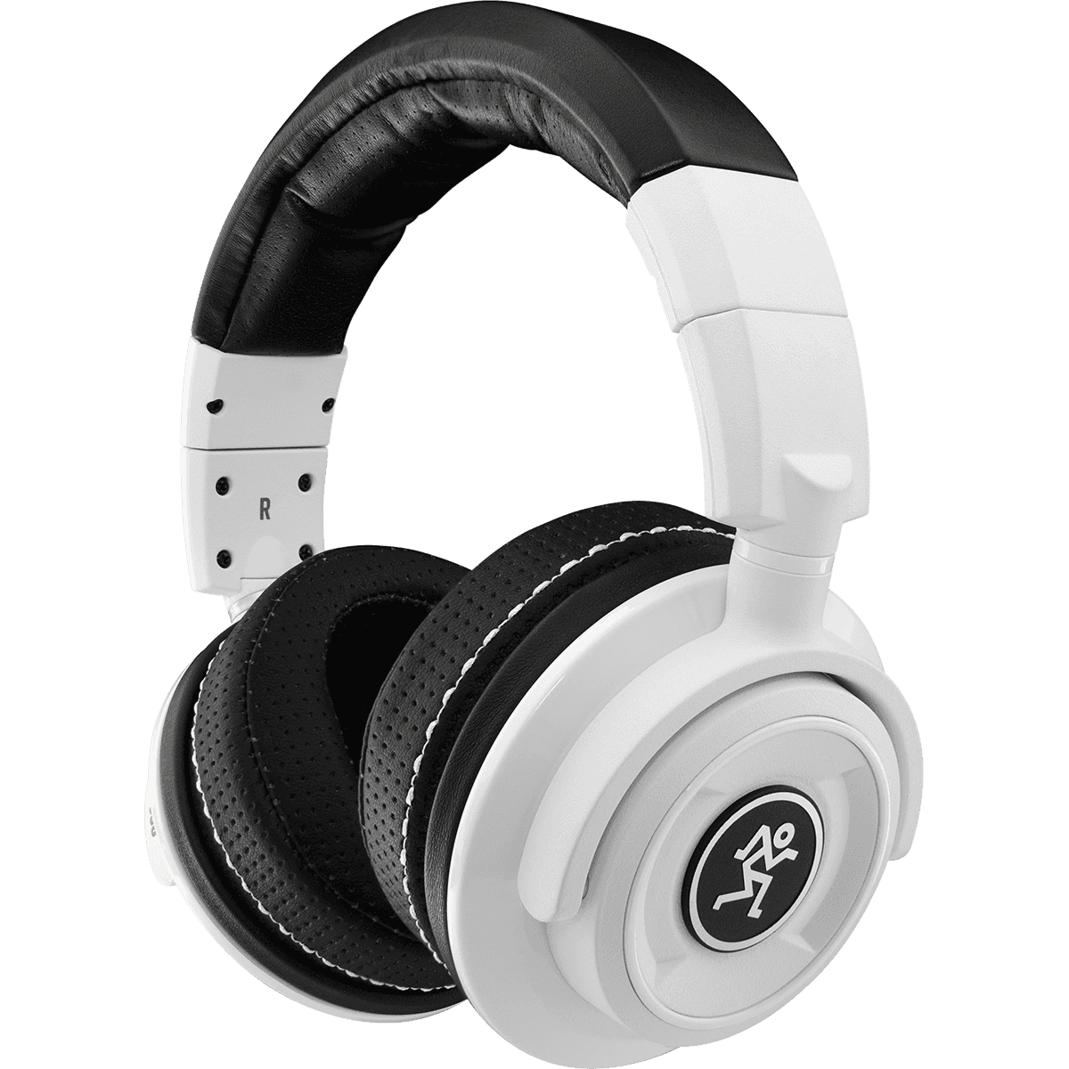 Mackie MC-350 Arctic White Limited Edition Professional Closed-back Studio Headphones | 50mm Transducer | Padded Headband | Travel Case | SMK MC-350-LTD-WHT