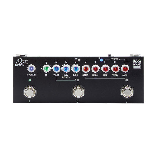 EKO BAIO B Multi Effects Pedal for Electric and Acoustic Bass Guitars | With IRs