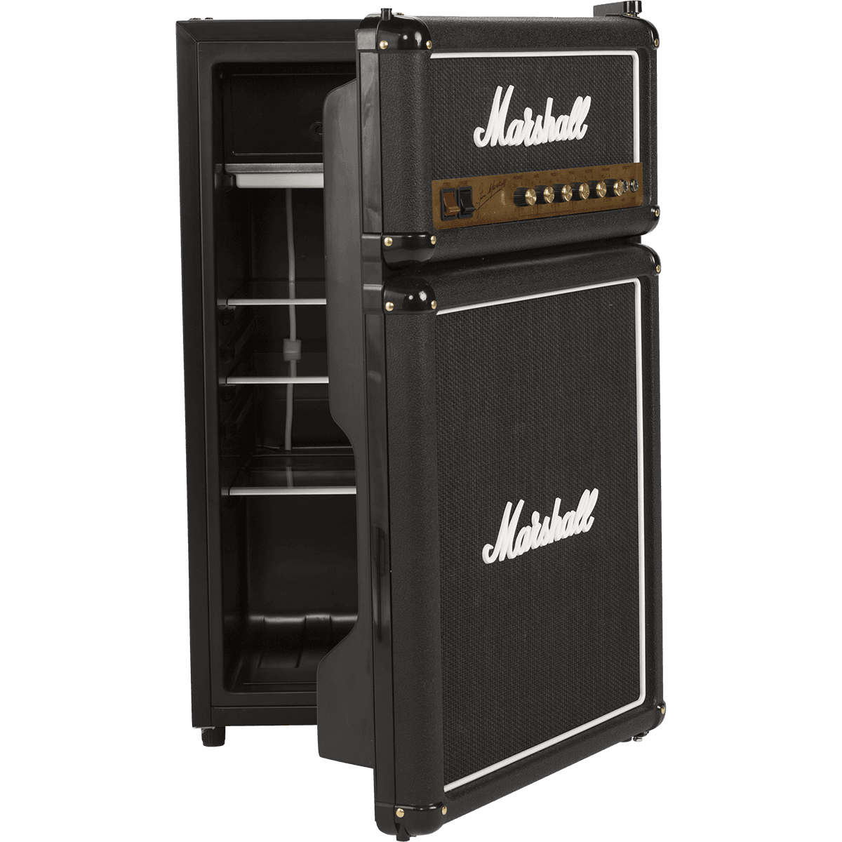 Marshall Fridge 4.4 | With Freezer Compartment | Arctic Blue LED Lights | 126 Litre Capacity | Perfect for the Studio, Office or Bar