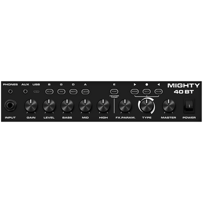 MIGHTY-40-BT by NUX | Portable 40 Watt Guitar Amplifier | 10” Speaker | Bluetooth Control