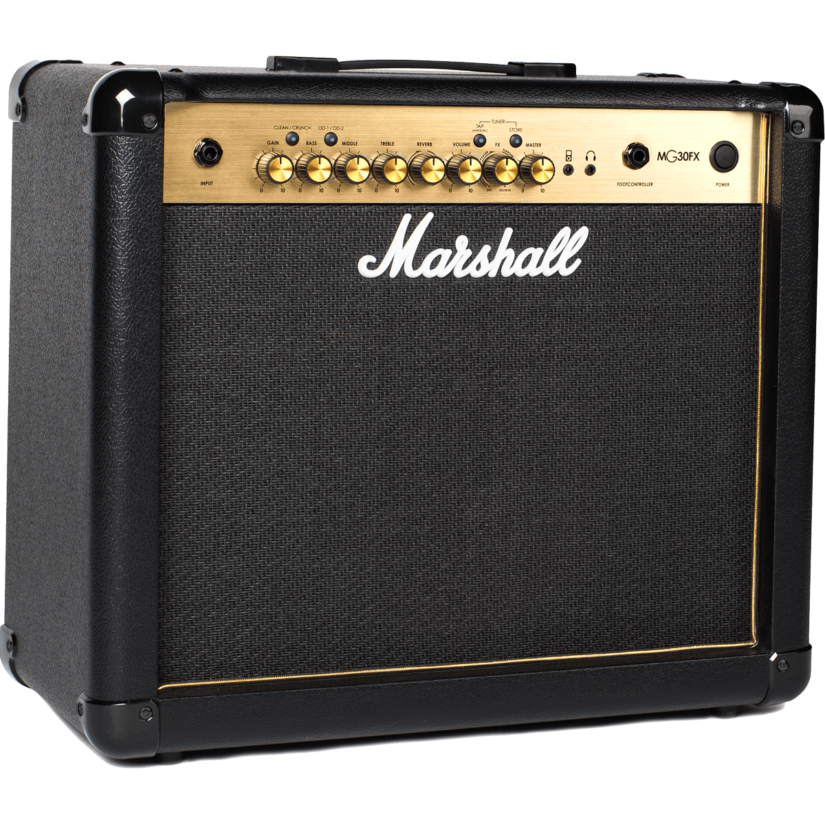 Marshall MG30FX 30W Black & Gold Guitar Combo Amplifier | Built-In Effects and Tuner