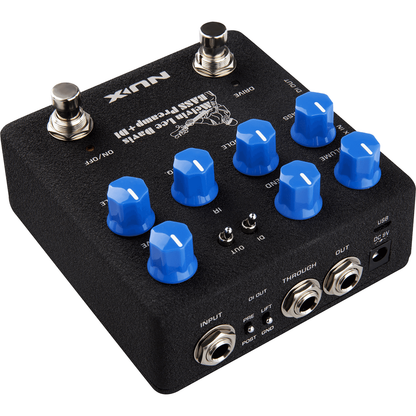 Melvin Lee Davis Bass Preamp + DI StompBox by NUX | Cabinet Simulator | MNU BASSPREAMP | NBP-5