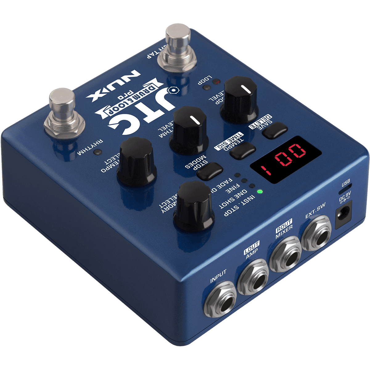 JTC Drum and Loop Pedal by NUX | Up to 6 hours of Recording | MNU DRUM&LOOP | NDL-5