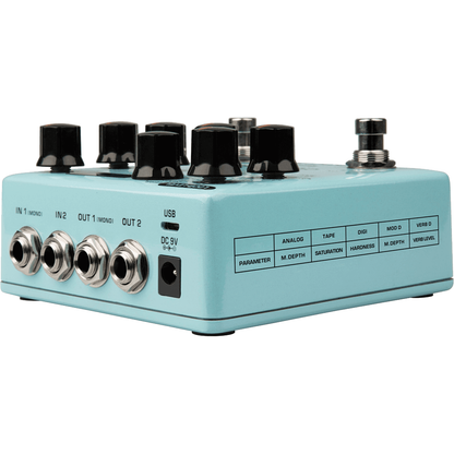 NUX Duotime Stereo Delay by NUX | Independent Time/ Subdividsions | MNU DUOTIME by NUX | NDD-6