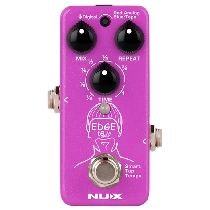 NUX Edge Delay | Guitar Effect Pedal | NDD-3 | Phi Digital Delay, Analog Delay, and Tape Echo