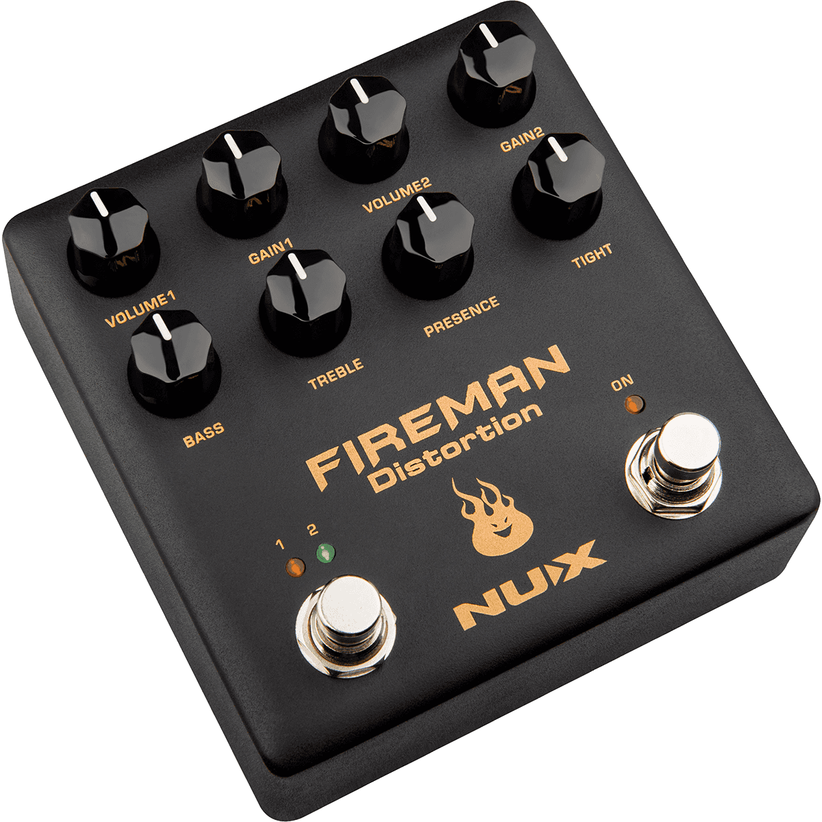 Fireman Distortion Pedal by NUX | MNU FIREMAN by NUX | Fully Analog | NDS-5