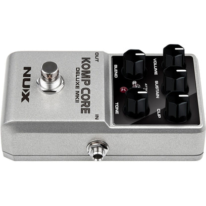 NUX Komp Core Deluxe MK2 Compressor Pedal for Guitar | Suitable for Bass and Keyboard