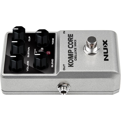 NUX Komp Core Deluxe MK2 Compressor Pedal for Guitar | Suitable for Bass and Keyboard