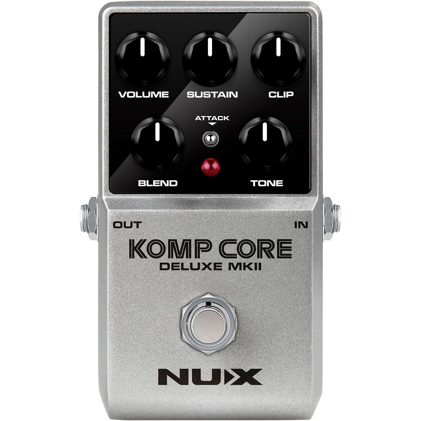 NUX Komp Core Deluxe MK2 Compressor Pedal for Guitar | Suitable for Bass and Keyboard
